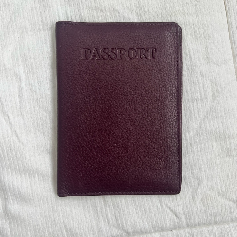 Elegant Brown Passport Holder